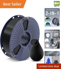 Strong 1kg Black PETG 3D Printer Filament - Ultra-Low Stringing, High Toughness