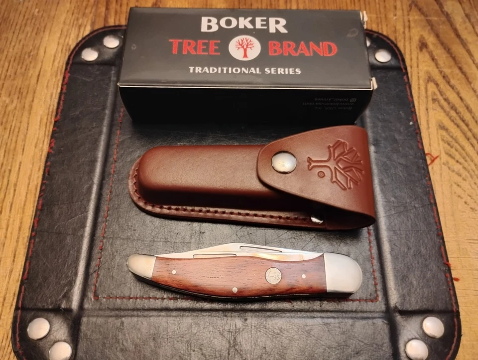BOKER® Treebrand Cazador Plegable Mango de Palo de Rosa 4" D2 Hojas 110838 Foto 2 de 4