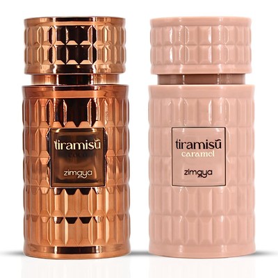 Tiramisu Coco & Tiramisu Caramel EDP Sprays 100ML (3.4 OZ) by Zimaya (Bundle)