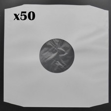 50x Premium 12 inch Poly Lined Anti-Static Inner Sleeves for Vinyl LP Records