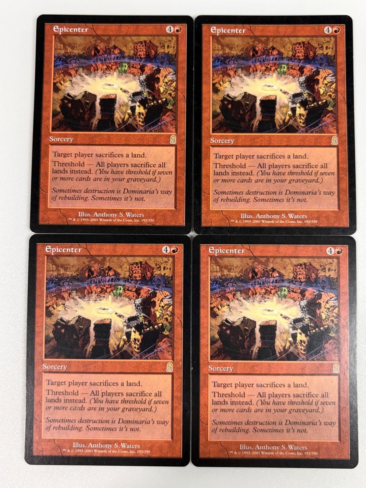 MTG 4X Epicenter X4 Odyssey Magic - NM/MP