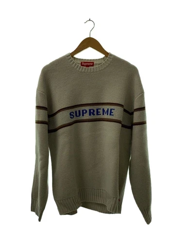 Pull tricot Supreme (épais L gris acrylique occasion