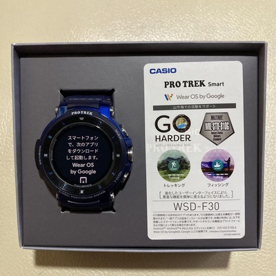 CASIO PRO TREK Smart WSD-F30 Wear OS Multi Sensor GPS Touch Screen 