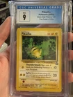 Pokemon Pikachu #27 'Bumblebee' Black Star Promo Card CGC 9 Mint Blue Label! PSA
