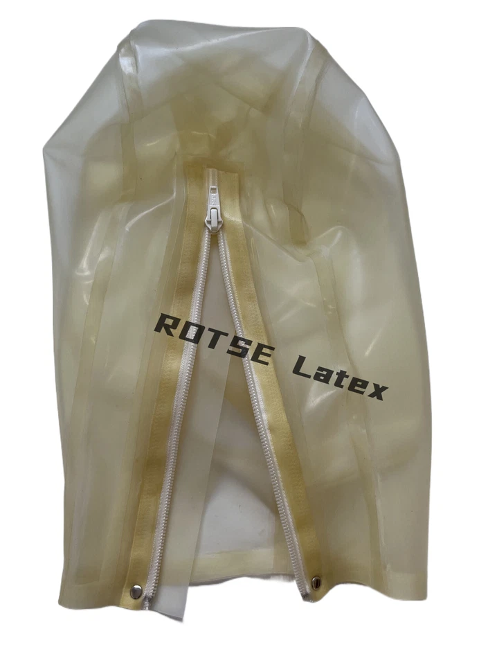 Transparent Latex Hood Mask with Micro Perforated Eyes & Breathing Holes Fetish - Image 3 of 4