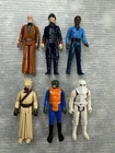 vintage Kenner STAR WARS FIGURE LOT/6 Kenobi Sand People Lando Bespin Guard Hoth