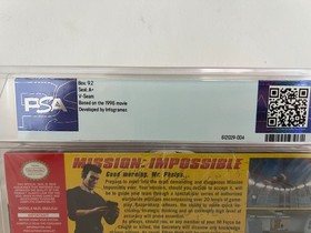 Mission: Impossible (Nintendo 64, N64) PSA 9.2 A+ New Sealed Graded CGC WATA VGA