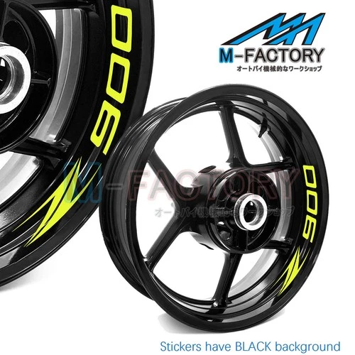 Wheel Decal 17'' Rim Sticker Tape Set For Kawasaki Z900 2017-2019