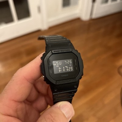 Casio G-SHOCK DW-5600BB Men's Digital Shock-Resistant 200m Black Resin