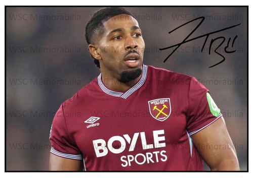 11496. Adama Traore Signed Pictures (A4 Prints) West Ham Fulham Wolves Boro etc.