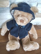 Burberry Fragrance Stuffed Teddy Bear Plush 2009 Nova Check Hoodie Vest 12  Russ