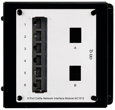 Legrand - OnQ 6 Port Network Switch, Cat5e Network Interface Module, High-Den...