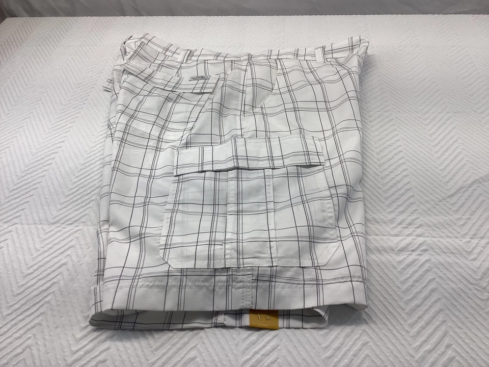Lee Shorts Mens 36 White Check Cargo Flat Front - Image 3 of 4