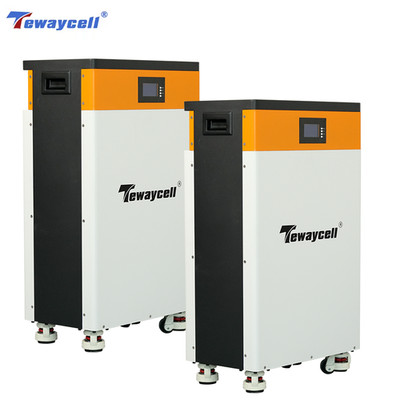 Tewaycell 32KWh Batteriespeicher 51,2V 300Ah 306Ah LiFePO4 Speicher Solar Akku