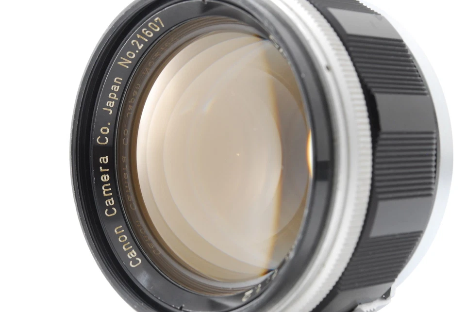 [AB- Exc] Canon 50mm f/1.2 MF Rangefinder Lens for Leica L39 w/Hood JAPAN 9640 - Image 3 of 4