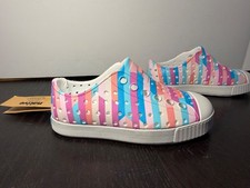 Native Jefferson Print Shoes Multicolor Pastel Stripe Little Kids/Toddler C7