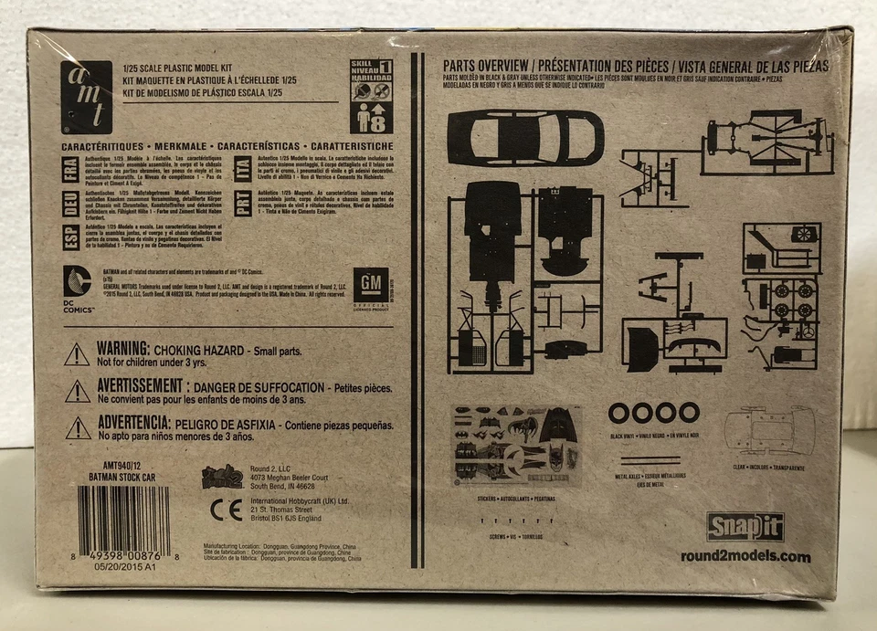 Kit Snap It AMT 940-12 Batman Stock Car escala 1:25 Foto 2 de 3