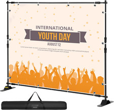 Backdrop Banner Stand X Ft Adjustable Height Background Stand Backdrop with C