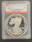 2022-W Proof $1 Type 2 American Silver Eagle PCGS PR69DCAM FDOI