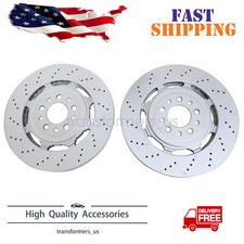 For Alfa Romeo Giulia Stelvio Quadrifoglio Front Brake Rotors 68306761AA LH & RH