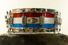 Rogers USA 5.5x14 Red White and Blue Dynasonic Snare Drum