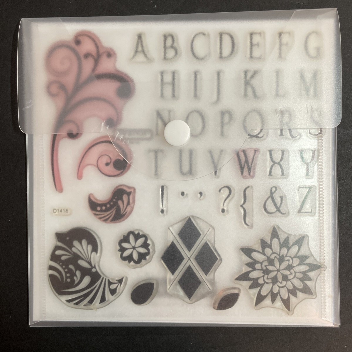 Close To My Heart CTMH- FELICITY ALPHABET D1418 -My Acrylix Stamp