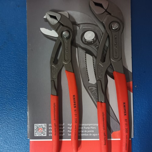 KNIPEX:2 Pinze mod. COBRA -2 pezzi mm.250+mm.300-Regolazione RAPIDA con Pulsante - Foto 8 di 8