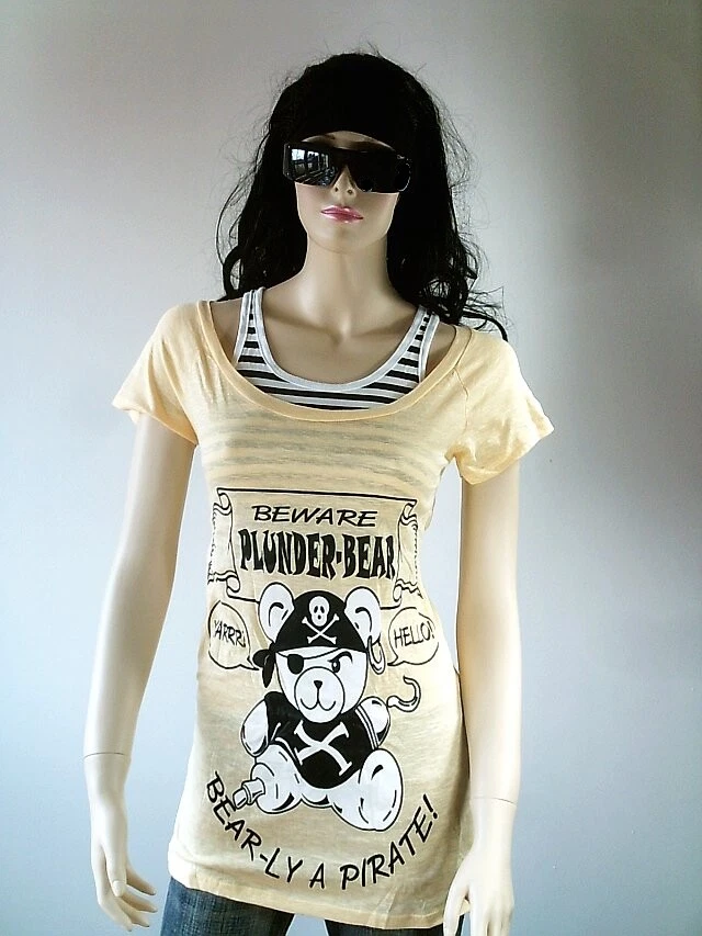 Set Tunic T-Shirt And Top S Punk Skirt Emo Ska Pirate Bear