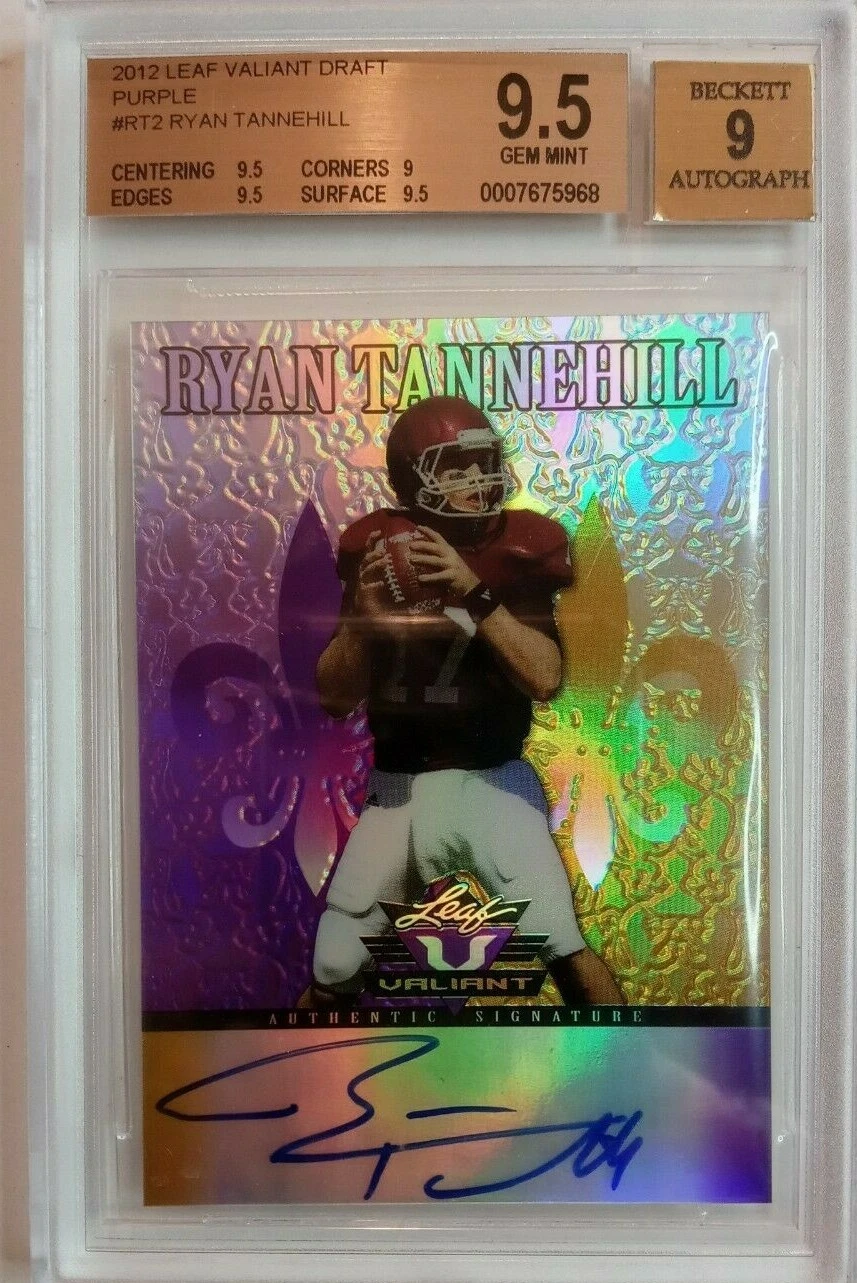 Ryan Tannehill Leaf Valiant #RT2 Autograph-Purple