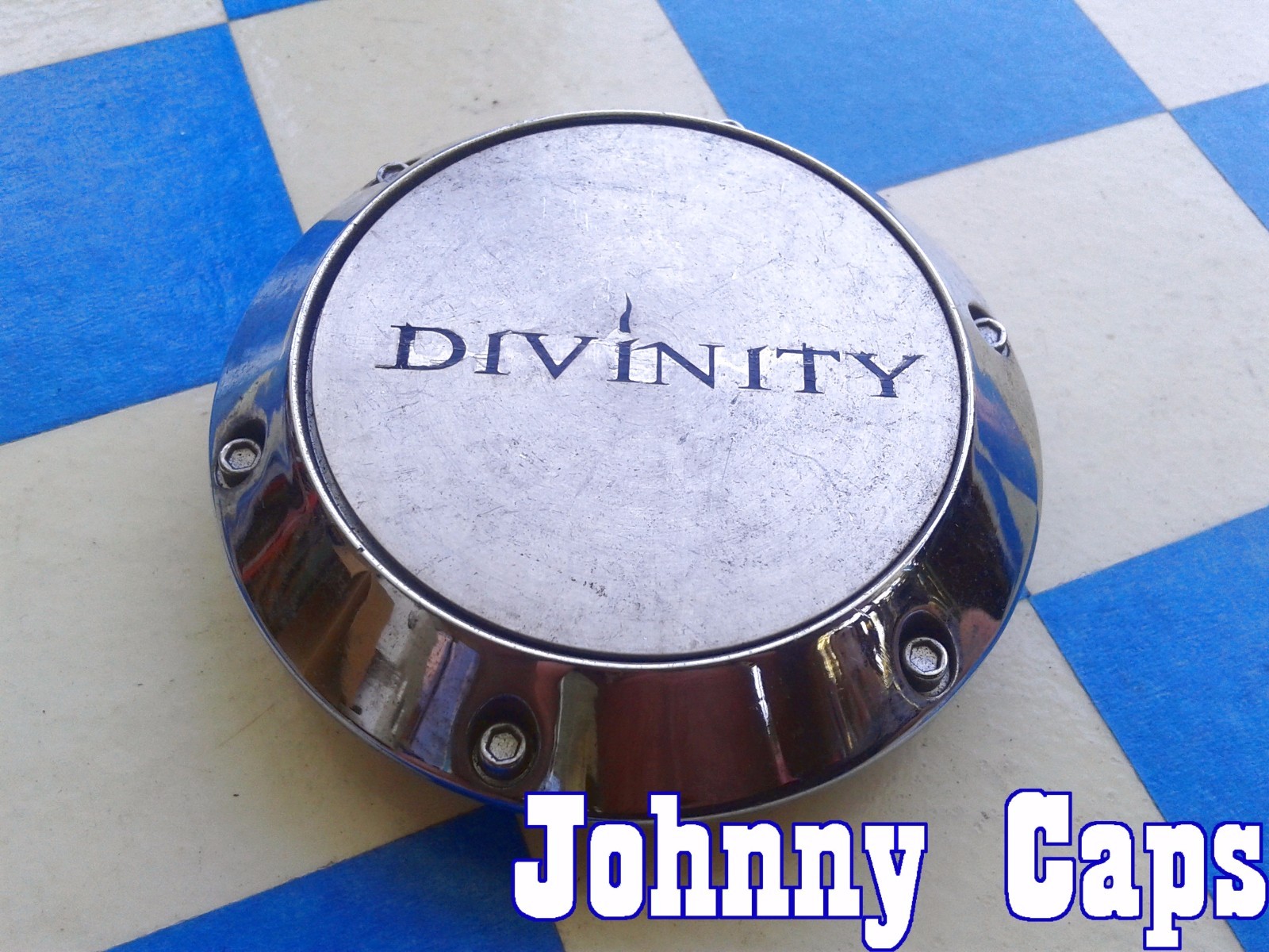 DIVINITY Wheels [39] CHROME Center Caps 012K68 Custom Wheel Center Cap (1)