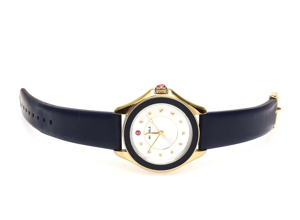 Reloj MICHELE azul marino 40 mm con correa de silicona para mujer F1126 Foto 2 de 3