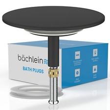 Bächlein Universal Bath Plug - Chrome Drain Plug Made of Solid Brass - Drain Set