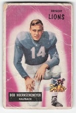 Bob Hoernschemeyer 1955 Bowman #84 Detroit Lions Pr-Fr