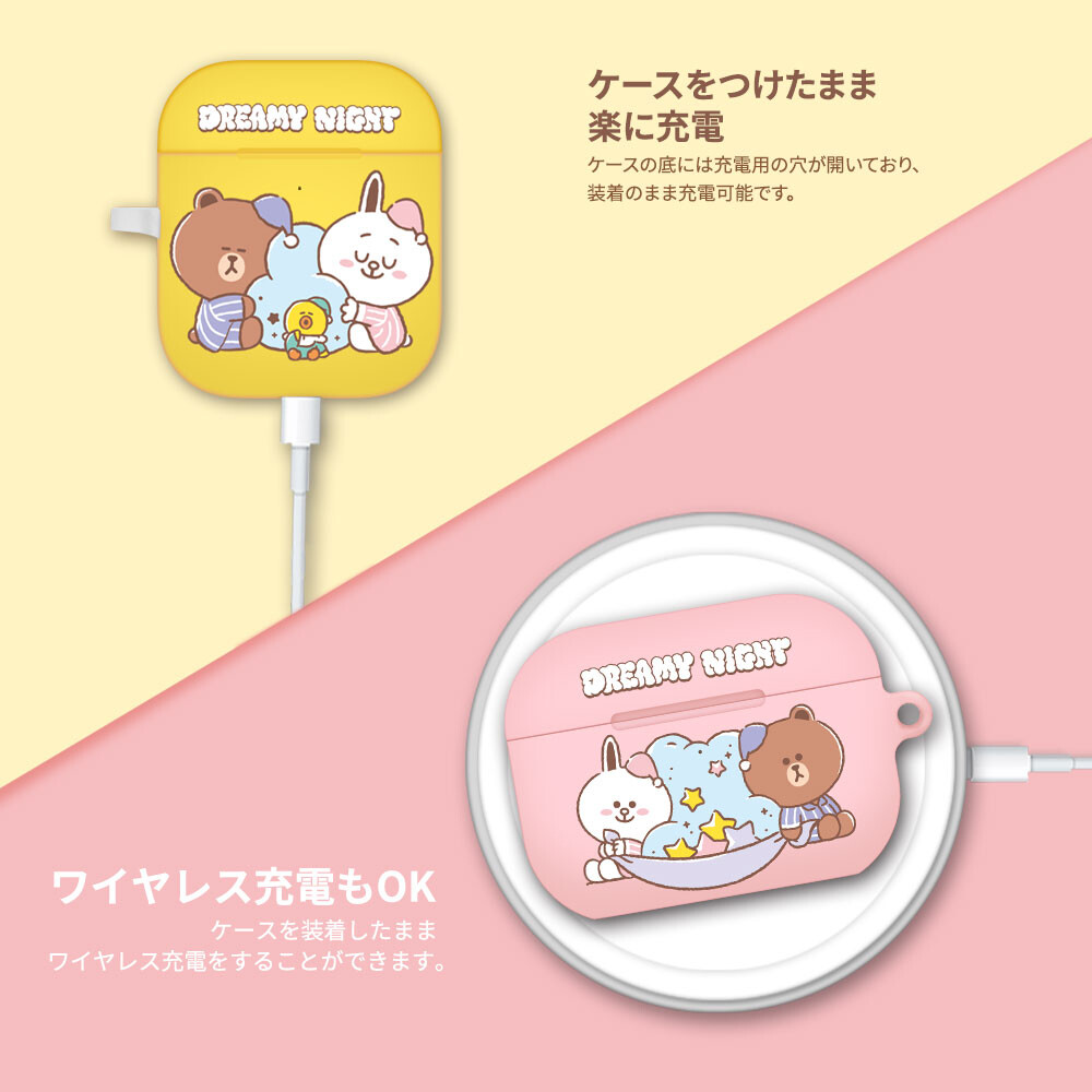 Line Friends Official Dreamy Night Apple Airpods 1 2 Pro Hard Case Ebay