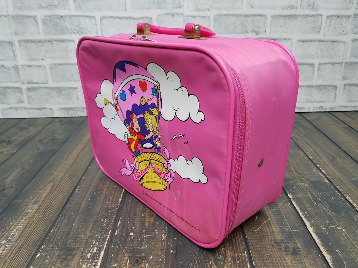 1990 Alvin & Chipmunk Vintage Pink Child Travel Bag Hot Air