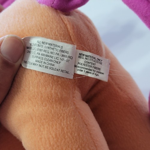 Hasbro My Little Pony Plush Stuffed Doll Sparkleworks Orange Pink Nanco 2003 - Picture 6 of 11