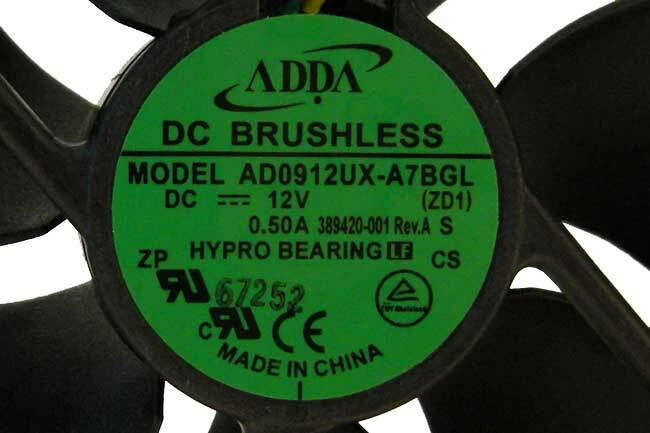 ADDA AD0912UX-A7BGL 92MM Cooling Fan 4-Pin Connector for HP Desktop PC Rear - Image 2 of 3