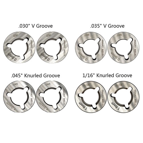 Drive Rolls Knurled V U Groove fit Miller Millermatic 252 Wire Feeder