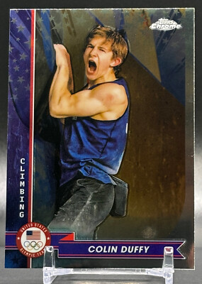 2024 Topps Chrome U.S. Olympic Team #60 Colin Duffy USA Climbing