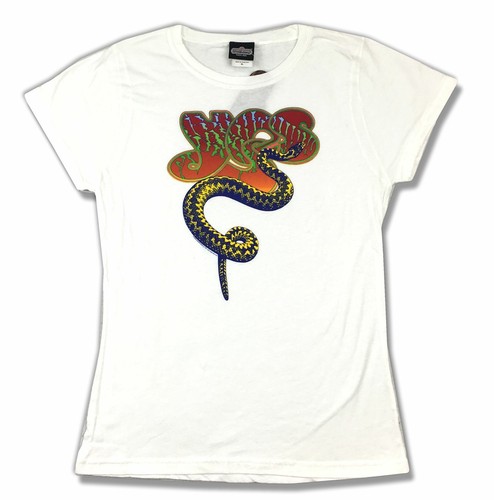 Yes Snake Girls Juniors White T Shirt 