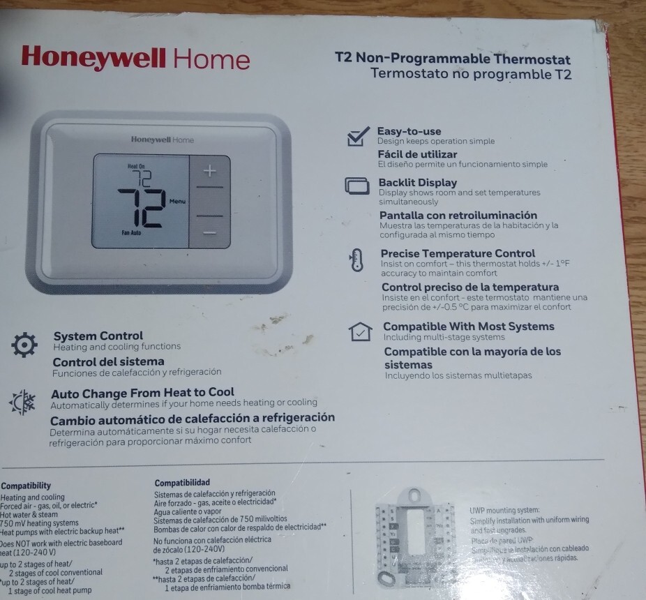 Honeywell Home RTH5160D T2 NonProgrammable Thermostat 85267461450 eBay