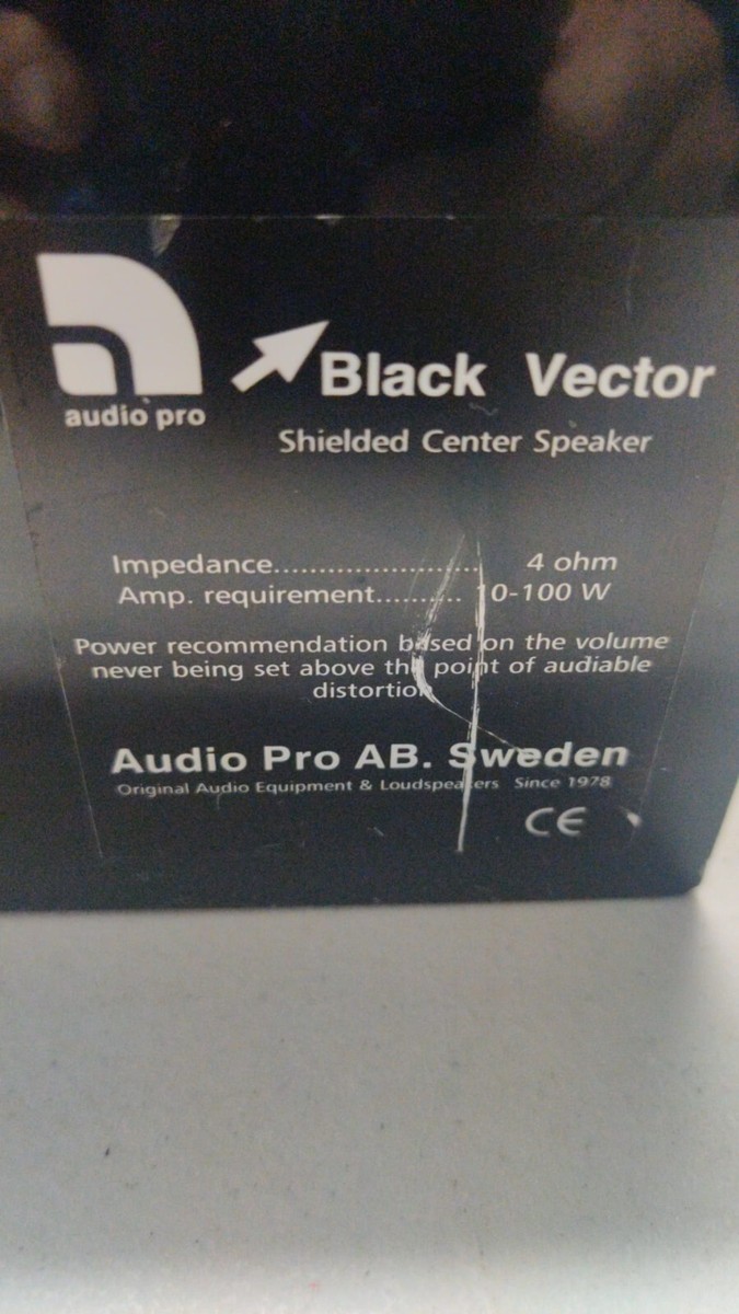 2 Audio Pro Black Pearl and 1 Black Vector | eBay 2 Audio Pro Black Pearl and 1 Black Vector | eBay