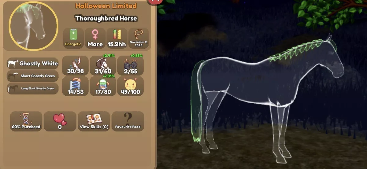 Wild horse island Roblox Friesian horse in 2023