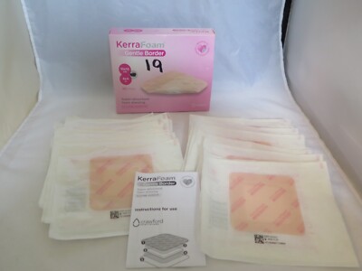 KerraFoam Gentle Border Super Absorbent Foam Dressing - CWL1011 - Lot of 19 -h12