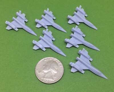 Anime Space Fighters Type-A (Set of 6) Wargame Miniatures