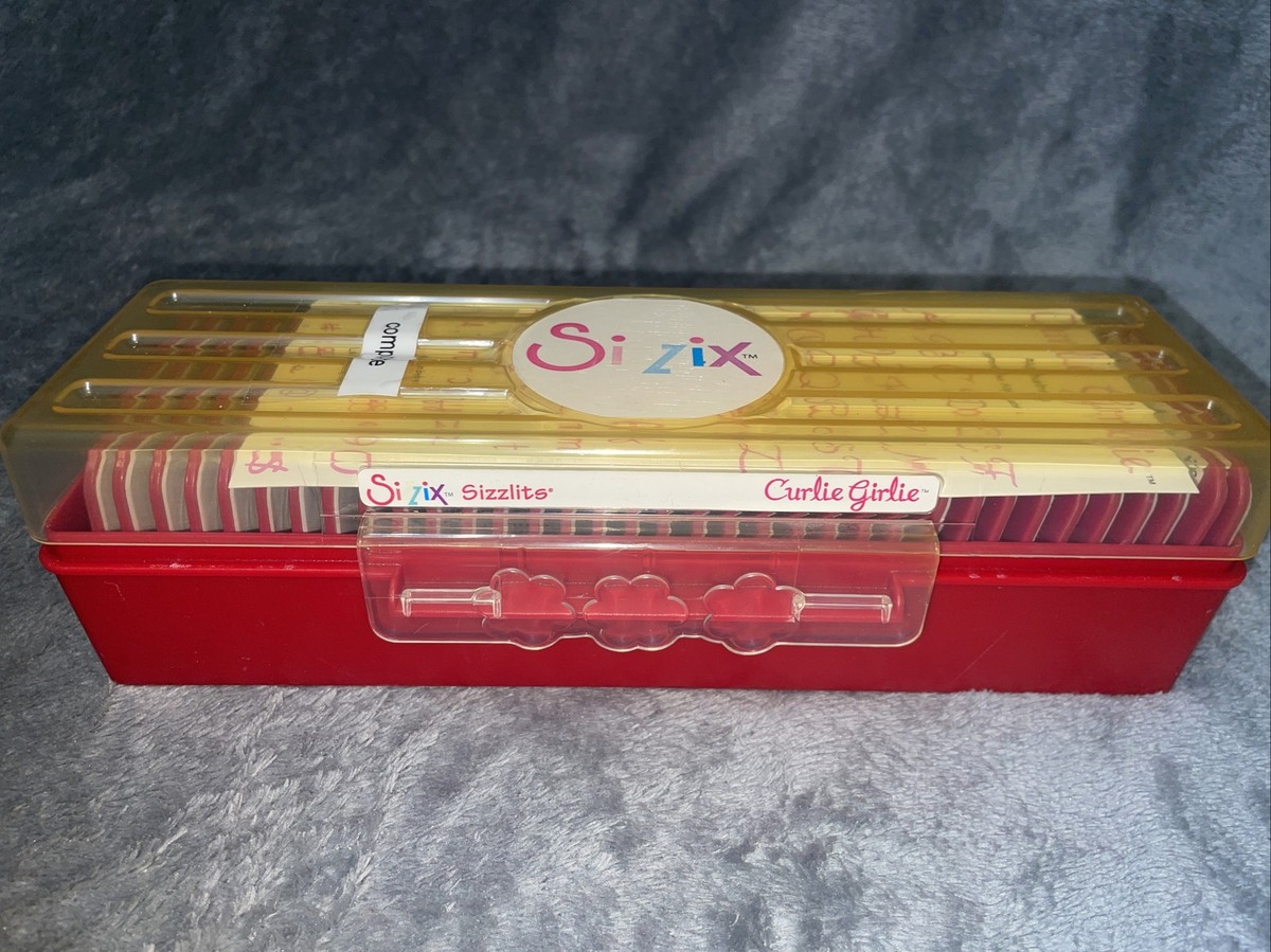 Sizzix Sizzlet Alphabet 'Curlie Girlie' - Die Set 35 & Case