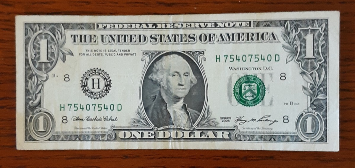 US Dollar Bill Super Repeater Serial Number | eBay