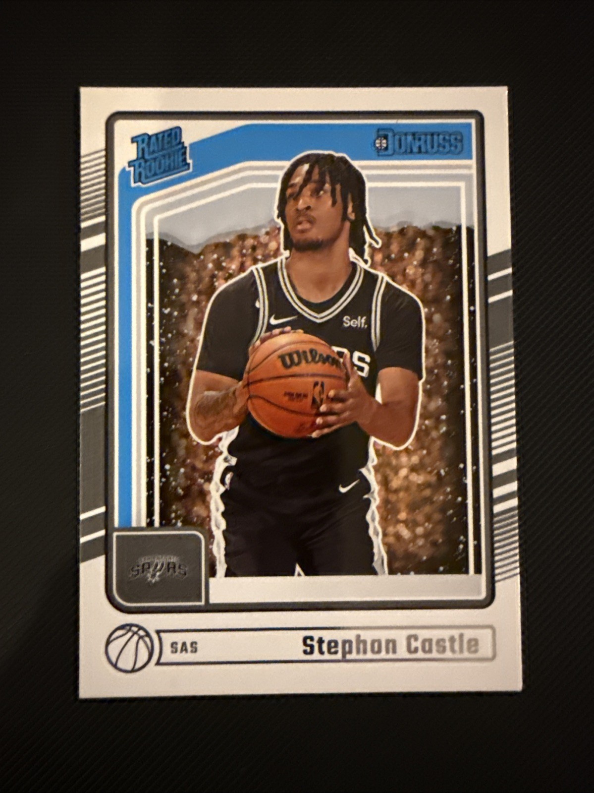 Stephon Castle #244 Donruss Winter NBA 2024-25 San Antonio Spurs RC