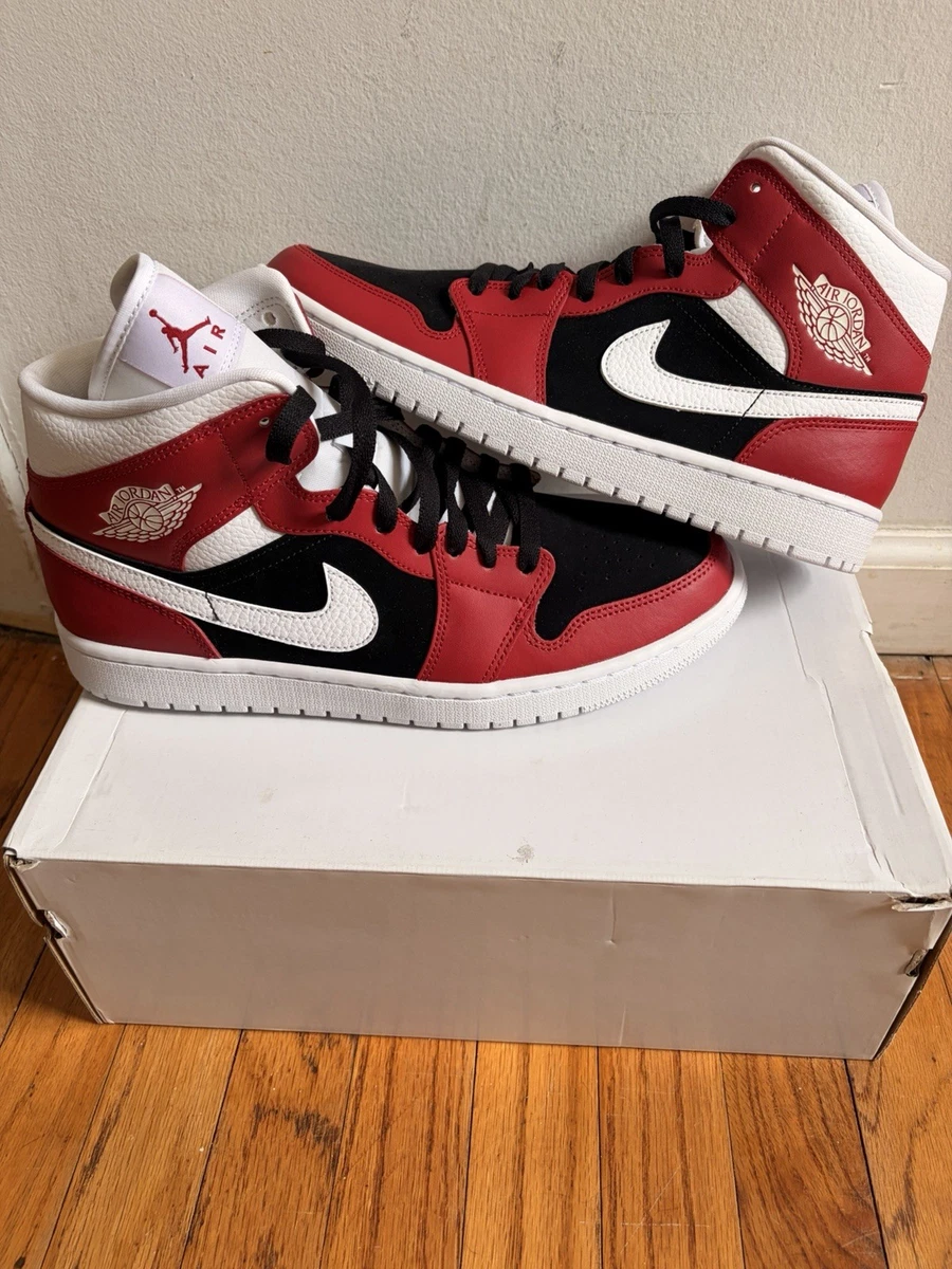 Jordan 1 Mid Gym Red Black W for sale | eBay