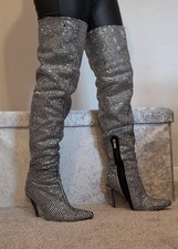 Thigh High Diamonte PLT SIZE 5 BOOTS
